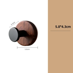 <span class=keywords><strong>Porte</strong></span>-<span class=keywords><strong>manteau</strong></span> mural écologique en bois de noyer noir, style nordique minimaliste, avec crochets à <span class=keywords><strong>ventouse</strong></span> pour cuisine et <span class=keywords><strong>salle</strong></span> de <span class=keywords><strong>bain</strong></span> - Product Image 6