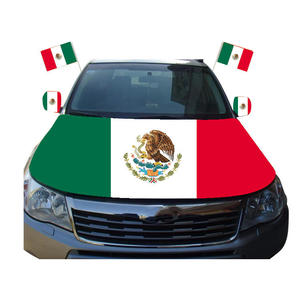 Bandera <span class=keywords><strong>de</strong></span> Coche Personalizada 2026 para Todos los Países, Bandera <span class=keywords><strong>de</strong></span> Poliéster para Motor, Cubierta <span class=keywords><strong>de</strong></span> Capó <span class=keywords><strong>de</strong></span> Coche, Bandera <span class=keywords><strong>de</strong></span> México - Product Image 1