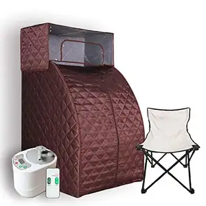 Diskon besar Smartmak 2022 tenda Sauna portabel lipat Mini Full Body ruang Sauna uap basah untuk 1 orang