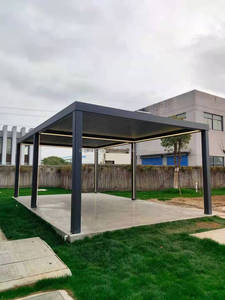 Pergola extérieure automatique imperméable/pare-soleil en métal avec auvents et pergola motorisée de luxe en aluminium à lames orientables - Product Image 6