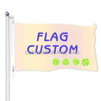 Drapeau de bannière personnalisé de haute qualité 3x5 pieds pour basketball, football, rugby, baseball, idéal pour les fêtes, les sports, la décoration murale de jardin