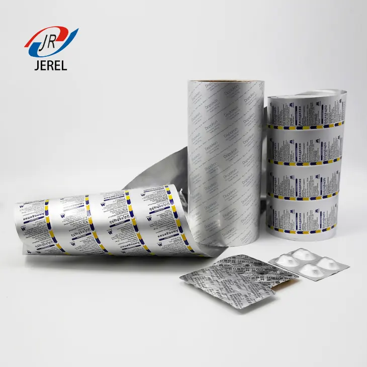 JEREL Pharmaceutical Packaging Material with Primer and Heat Sealing Lacquer with PVC/PVDC/ALU Alu Blister Foil