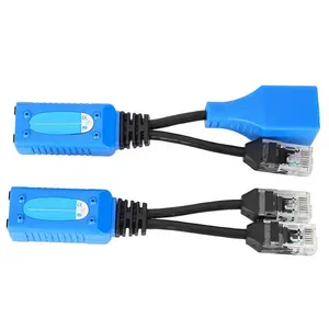 Passive POE injector Splitter RJ45 Combiner POE Adapter Connectors Power Cable Kit convert non-POE devices to enabled POE