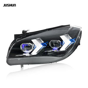 Conjunto de faros delanteros para <span class=keywords><strong>BMW</strong></span> <span class=keywords><strong>X1</strong></span> E84 (10-15), luces diurnas LED modificadas estilo flecha con lentes de señal de giro. - Product Image 5