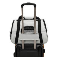 Sac de transport pour animaux de compagnie en polyester Oxford durable, souple, carré, avec fermeture éclair, respirant, portable et pliable, homologué pour le transport aérien