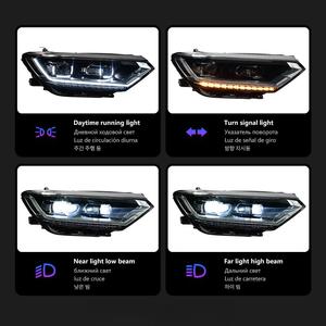 Fari a LED con Proiettore e Segnale Dinamico per Volkswagen <span class=keywords><strong>Passat</strong></span> <span class=keywords><strong>B8</strong></span> 16-19, Luci Anteriori con Lente DRL, Accessori Auto - Product Image 3