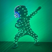 Starshining personnalisé LED vêtements lumineux Robot Cosplay Costume pour fête discothèque