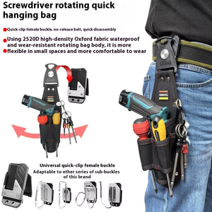 Hot-Selling <b>Electric</b> Screwdriver Quick-Attach Waist Bag Special Rotating Tool for Weak Current Repair Special Purpose Bags Cases - Product Image 2