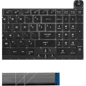 คีย์บอร์ดสำหรับแล็ปท็อปสำรองสีดำเราใหม่สำหรับ <span class=keywords><strong>ASUS</strong></span> <span class=keywords><strong>TUF</strong></span> FX506HC เกม FX506HCB <span class=keywords><strong>FX506HE</strong></span> FX506HEB อะไหล่โน๊ตบุ๊ค - Product Image 5