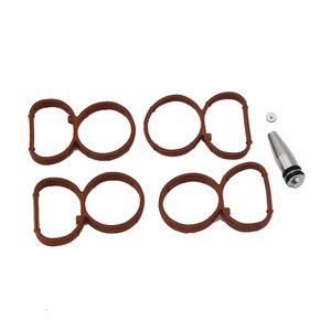 Para <span class=keywords><strong>BMW</strong></span> E60 E92 2,0 T <span class=keywords><strong>N47</strong></span> E81 <span class=keywords><strong>E87</strong></span> E88 E82 E90 E91 E92 E93 E61 Swirl Flap placa en blanco y Junta de colector de entrada de admisión sello accesorios de coche - Product Image 1