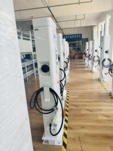 7kW * 2/11kW * 2/22kW * 2 Dual Gun per auto caricabatteria veloce AC EV stazione di ricarica a pavimento 14kw 22kW 44kW - Product Image 4