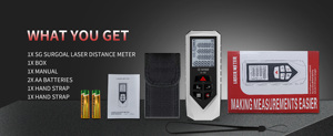 Chất lượng hàng đầu 100m cầm tay Laser khoảng cách Meter ánh sáng màu đỏ Thiết bị đo chi phí thấp hiệu suất cao cho các chuyên gia - Product Image 6