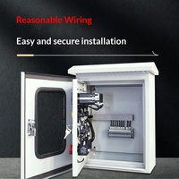 Armoire de contrôle et de distribution triphasée IP30 pour ventilateur et pompe à eau à double alimentation