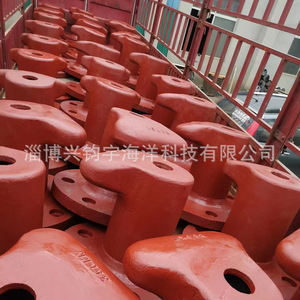 Bolardo de amarre de hierro fundido 450KN tipo brida para anclaje de barcos - Product Image 3