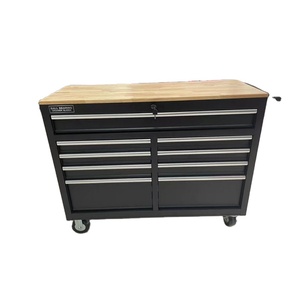 Chuyên nghiệp Heavy-Duty 10-ngăn kéo bàn làm việc hội thảo công cụ ngực nhà để xe kim loại cán bánh xe hộp công cụ con lăn Xe đẩy giỏ hàng thép - Product Image 6