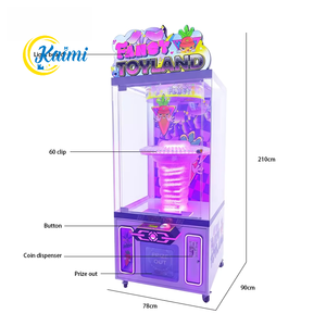 Máquina de Premios KAIMI Fancy Toyland Lucky Clip |   Máquina Expendedora de Regalos y Tarjetas Metálica Operada con Monedas para Centros Comerciales - Product Image 3