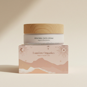 Boîte de crème d'emballage de luxe cosmétique en relief biodégradable <span class=keywords><strong>blanc</strong></span> avec logo personnalisé <span class=keywords><strong>50</strong></span> ml pour l'emballage de produit de crème de soin pour le visage - Product Image 1