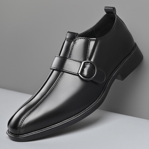 Nouvelles Chaussures Derby en Cuir pour Hommes 2026, Style Rétro Patchwork à Bout Carré, Décontractées et Formelles, Style Britannique, pour Affaires Européennes et Américaines - Product Image 3