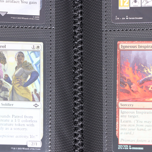 Classeur de cartes à collectionner en cuir PU à 64 pochettes, grande capacité, avec logo personnalisé, <span class=keywords><strong>noir</strong></span>, pour cartes de jeu et de sport - Product Image 6
