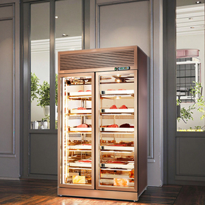 Nhà bếp chuyên nghiệp thịt bò & thịt khô lão hóa Tủ lạnh hai cửa trưng bày với khí hậu làm mát để trưng bày - Product Image 2