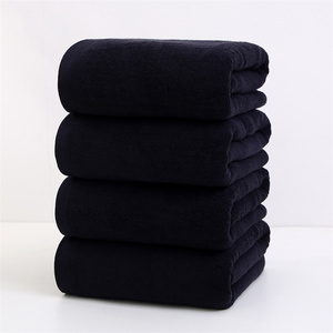 Beauty <strong>Spa</strong> Black Woven Cotton <strong>Towel</strong> for <strong>Facial</strong> Treatment-Eco-Friendly Quick-Dry Professional Use Roll Bath <strong>Towel</strong> - Product Image 2