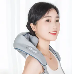 Yeni 8D gevşeme elektrikli sağlık masaj cihazı kızılötesi yoğurma titreşim Shiatsu boyun ve omuz masajı ile kabartma ağrı
