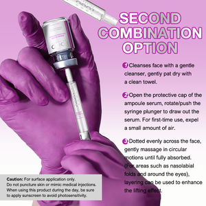 FATAZEN 1100ppm Collagène Ampoule Lissante, Raffermissante et Liftante Sérum Triple Action Anti-Rides Réduction des Rides Essence Faciale AQUA-GLOW - Product Image 3