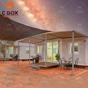Cbox 20 pieds, maison modulaire en conteneur, structure en acier préfabriquée combinée, pliable et extensible, camping en plein air, villa, mini-maison - Product Image 2