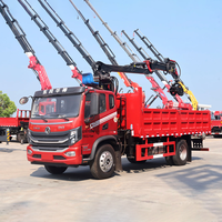 Camion chargeur de grumes avec grue articulée 6T, moteur/pompe/engrenage/moteur électrique, hauteur de levage 13m pour la manutention du bois et des grumes