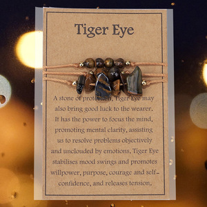 Piedra Natural de Cobre, Cristal de Citrino, Ojo de Tigre, Cristal de Yoga Tejido a Mano - Product Image 4