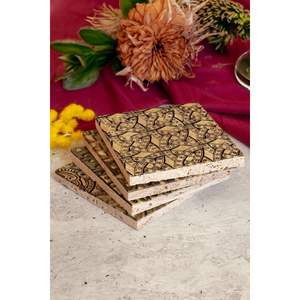 Ensemble de 4 sous-verres décoratifs en pierre Motif 01 Design 7 - Product Image 2