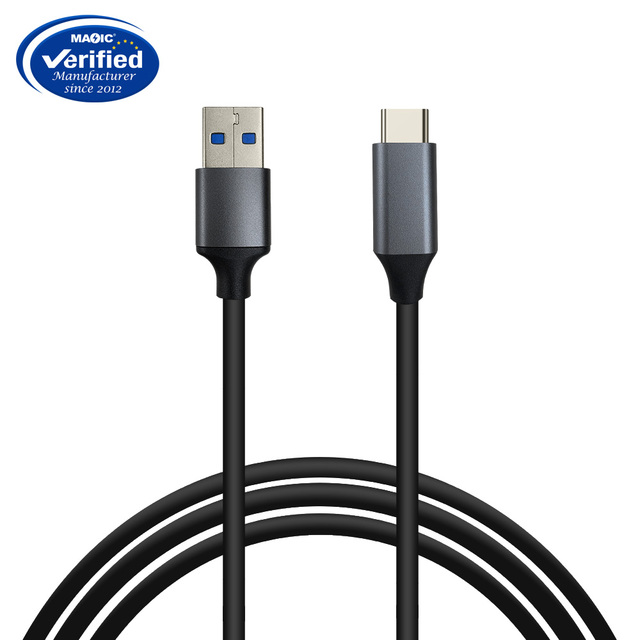 Fast Charging 0.5M 3A 60W 10Gbps USB3.0 to Type C Data Charging Cable PVC Jacketed Phone & Computer Accessory
