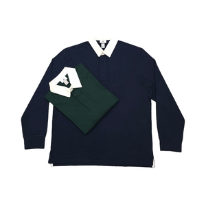 Tissu tricoté brodé de haute qualité pour le golf à manches longues en coton 100% pour hommes - Product Image 1