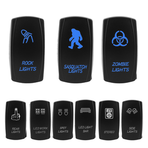 12V 24V LKW SPST-Schalter Carling Wasserdichter 5-Pin Ein/Aus Marine-Schalter Auto Boot Wippschalter mit Doppel-LED-Lichtleiste - Product Image 6