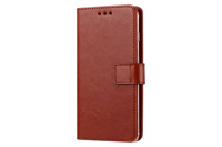 Allsome-coque portefeuille en cuir PU pour smartphone, Crazy Horse, porte-cartes universel pour iPhone et Samsung