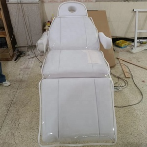 High Quality Kisen White <b>Black</b> Gold Base Facial Bed 4 Motors Spinning Massage <b>Table</b> with <b>Cover</b> for Beauty Spa Salon - Product Image 5