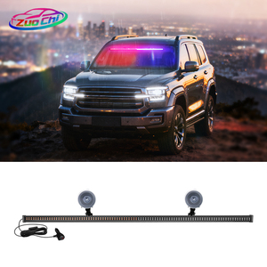 82CM 192 자동 스트로브 라이트 비상 플래시 경고 램프 2-in-1 3030 SMD <span class=keywords><strong>12V</strong></span> 자동차 전면 및 후면 앞 유리 LED 경고등 - Product Image 1