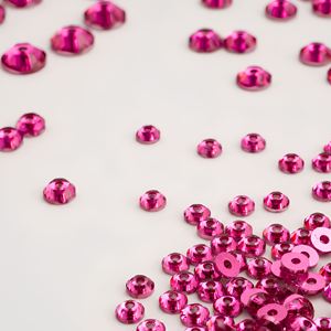 Perles de strass à coudre Dazzling YAXI Modèle 289, 5 mm, en résine époxy rose indien, à dos plat, trou <span class=keywords><strong>central</strong></span>, pour boîte à bijoux - Product Image 1