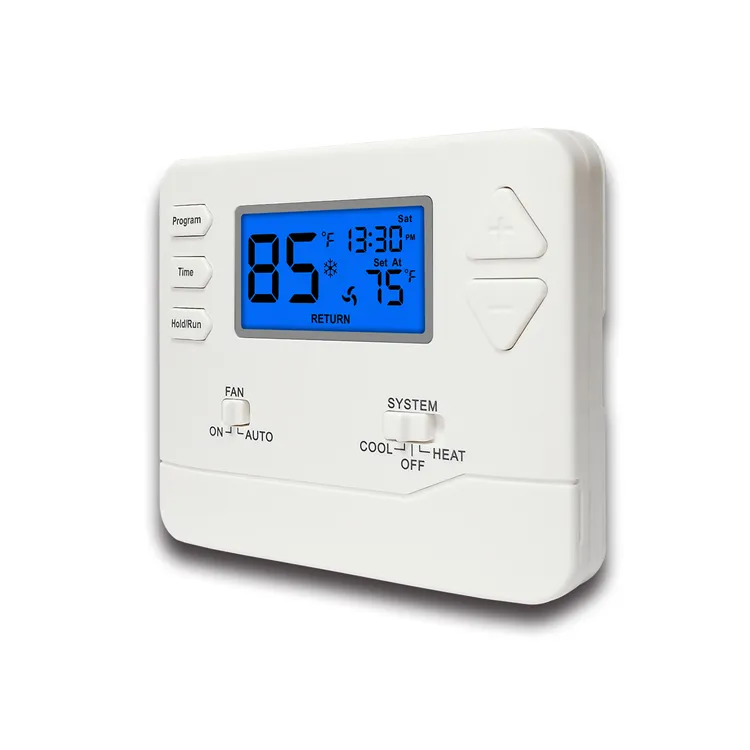 Termostat AC Elektronik Pemanas dan Pendingin Daya 24V, 1 Panas 1 Dingin