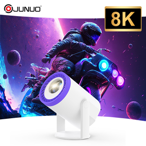 JUNUO Turn 1 Hot Selling Mini Projector 200Ansi 720P 1+8GB Newest Android 14 with BT Portable Projector for Home Use - Product Image 4