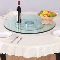 27 "Glass Lazy Susan für Esstisch Plattenspieler Herzstück mit drehbarem Assist System Runde Tischplatte Drehs chale