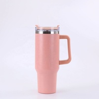 Vaso Térmico de Acero Inoxidable de 40 oz (1200 ml) para Auto, con Pajita y Tapa