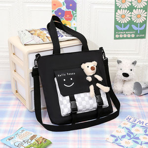 Bolsa de Lona con Diseño de Oso <span class=keywords><strong>Kawaii</strong></span>, Bolso de Hombro con Cremallera, Bolso Cruzado con Ositos de Peluche Suaves <span class=keywords><strong>para</strong></span> <span class=keywords><strong>Niñas</strong></span> - Product Image 4