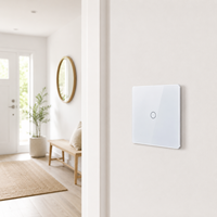 Interrupteur intelligent blanc HUIFENG Zigbee Wi-Fi, système d'automatisation domestique Smart Life, réponse tactile haute vitesse, indice de protection IP66, bidirectionnel