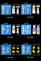 Silicone Papillon Nail Art Estampage Plaques DIY Abstrait Visage Ligne Timbre Modèles Moule Feuille Fleur Impression Pochoir