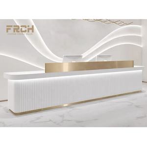 Custom Stone Fashion Front Office Hotel Beauty Salon Recepción Mostrador Muebles Diseño - Product Image 2