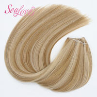 Extensiones de Cabello Humano Remy 100% Naturales, Doble Trama, Cutícula Alineada, Extremadamente Invisibles, Genius Weft, ¡Gran Oferta!