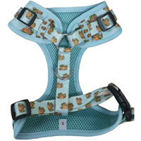 Harnais pour chien respirant en maille de haute qualité, sans traction, réfléchissant, ajustable, vert menthe, pour chiens de petite et grande taille