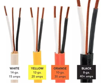 Kabel Bangunan Tembaga Bersertifikasi 250FT ROLL Tipe Nm-B NMD90 12/2 14/2 10/2 12/3 14/3