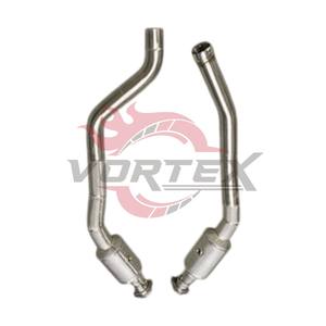 ท่อแคทดาวน์ไพพ์แบบไหลสูง Vortex 304 สำหรับ Mercedes-Benz GL63 GLS63 ML63 GL550 GLS550 ML550 ปี 2012–2019 พร้อมแผ่นกันความร้อน - Product Image 1